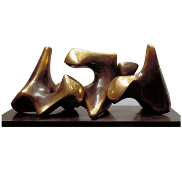 Working model for Three Piece No. 3 by Henry Moore